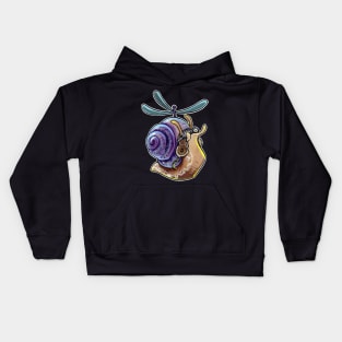 Flying snail Kids Hoodie